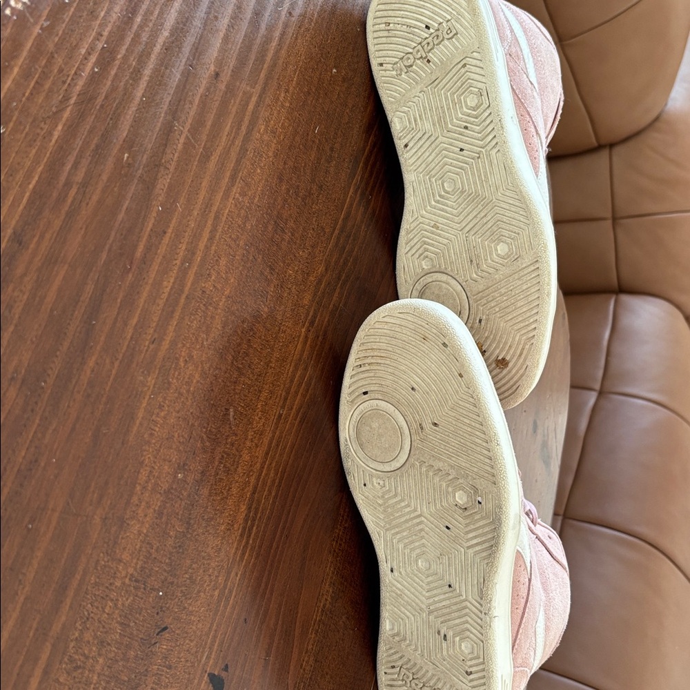 Reebok Women's Blush Pink High-Top Sneakers - Picture 6 of 7